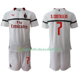 Fußballtrikots AC Mailand S.Castillejo 7 Kinder 2018-2019 Kurzarm Auswärts-trikot kaufen